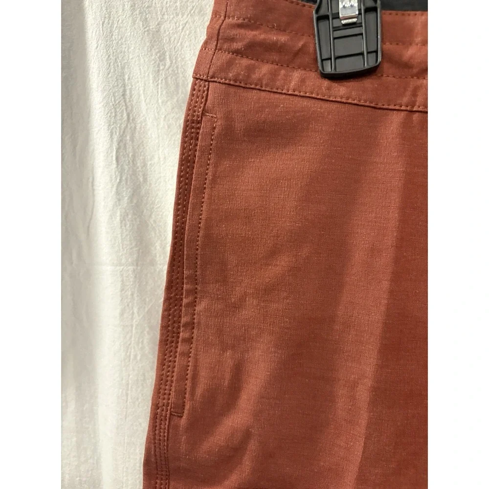 BRAND NEW VISSLA STOKE'EM 17.5 BOARD SHORTS MENS 34 BURNT ORANGE HEMP SWIM TRUNK